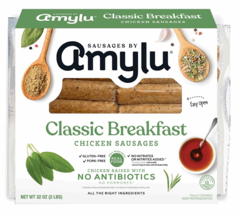 Amylu Classic Breakfast Chicken Sausage Links - 32 oz