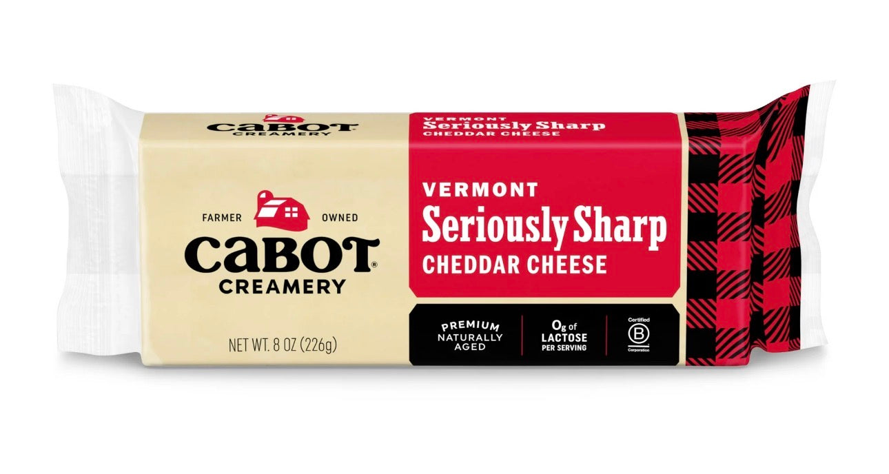 Cabot Vermont Seriously Sharp Cheddar Cheese - 8 oz