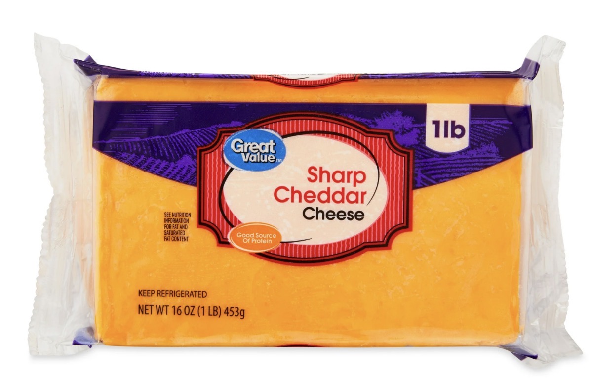 Great Value Sharp Cheddar Cheese - 1 lb