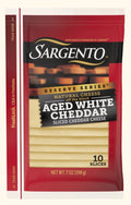 Sargento Aged White Sliced Cheddar - 7 oz