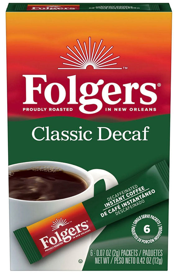 Folgers Classic Decaf (6-pack) - .42 oz