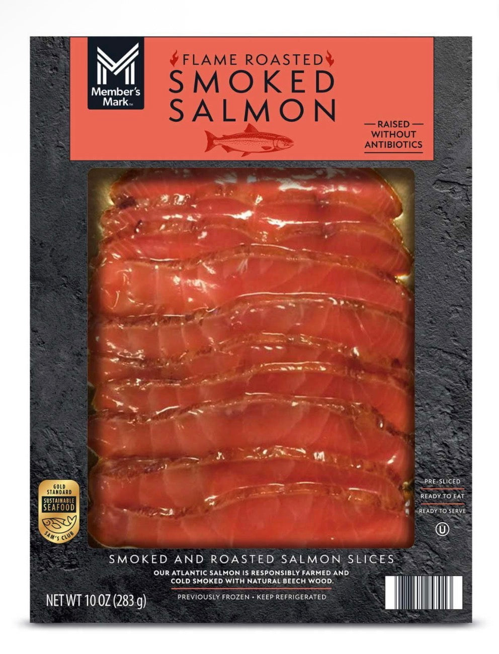 Flame Roasted and Smoked Salmon 10 oz