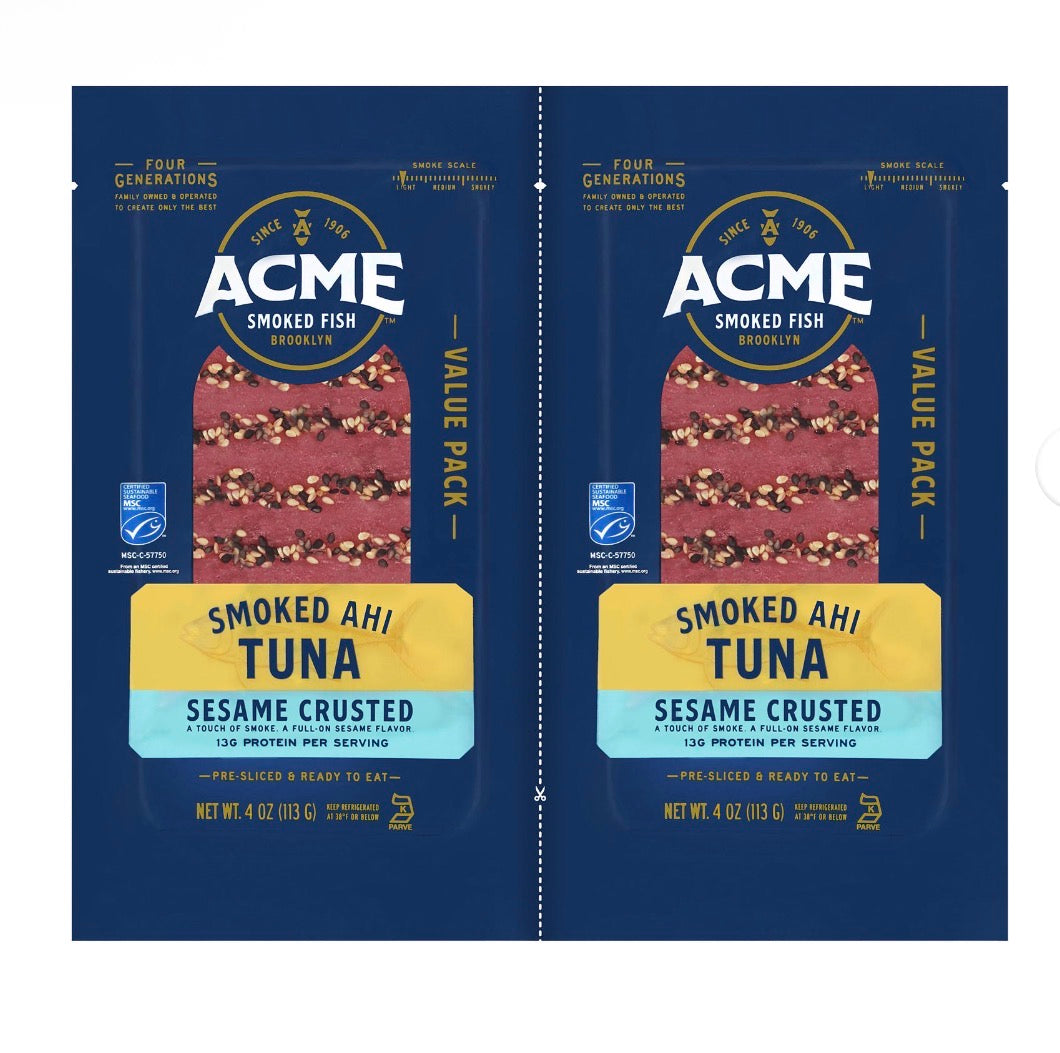 Acme Smoked Fish Sesame Crusted Smoked Ahi Tuna 8 oz