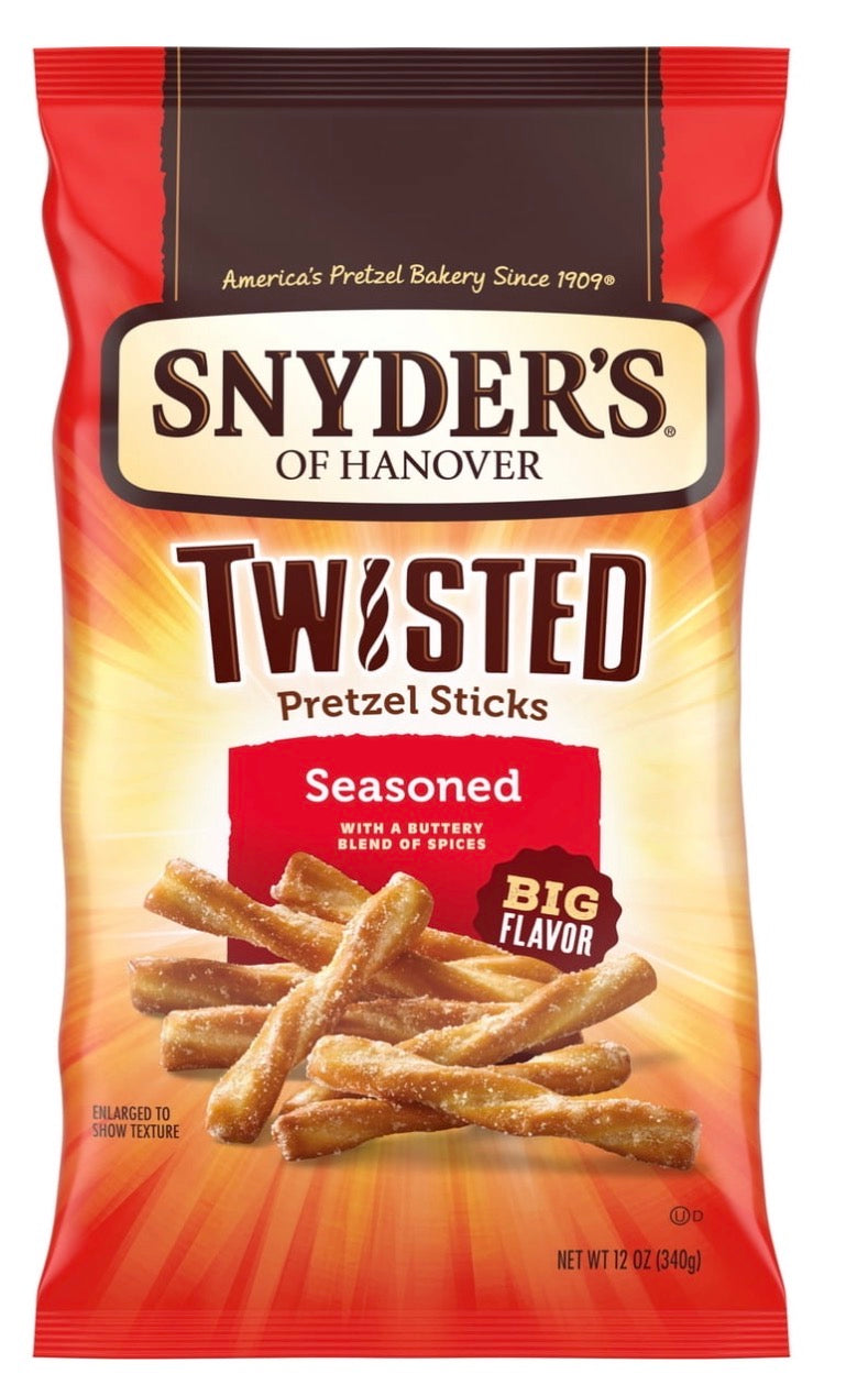 Snyder’s Twisted Seasoned Pretzel Sticks 12 oz