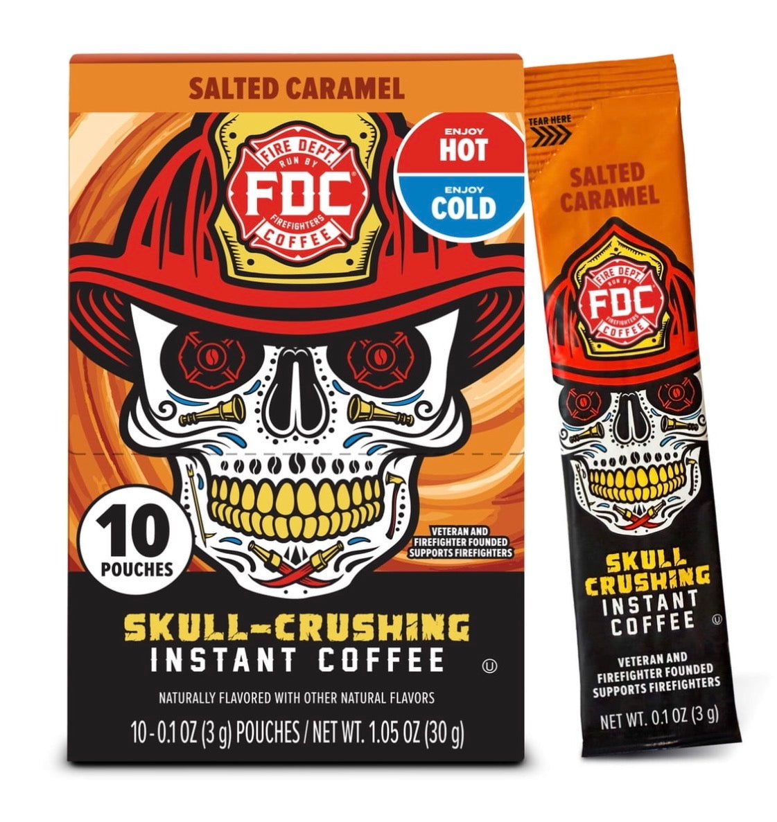 Salted Caramel Skull-Crushing Instant Coffee 1.05 oz