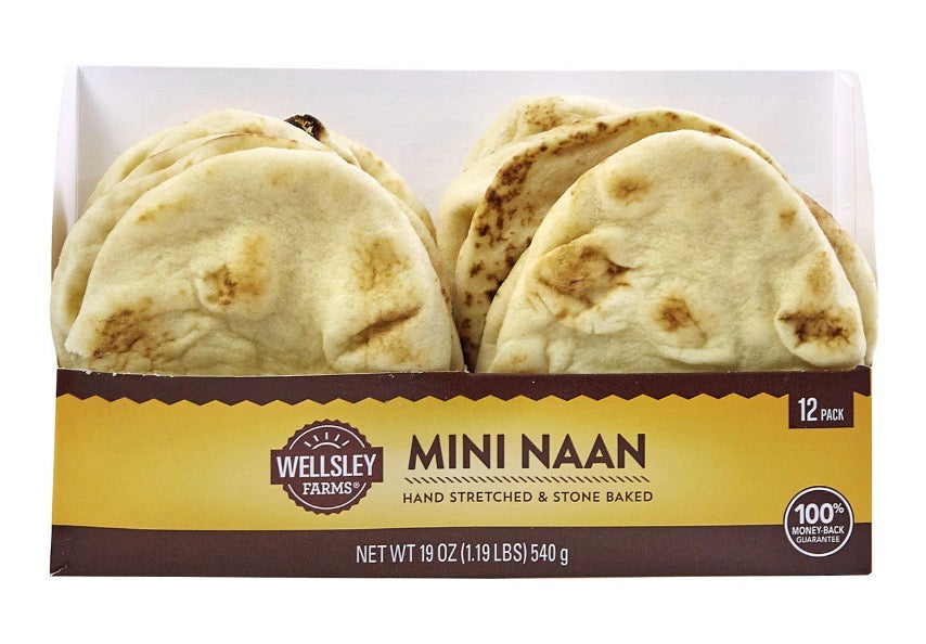Wellsley Farms Mini Naan 12 count 19 oz
