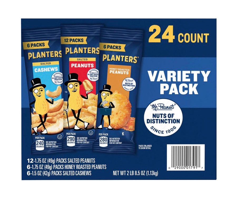 Planters Individual Variety Pack 2 lb 8.5 oz