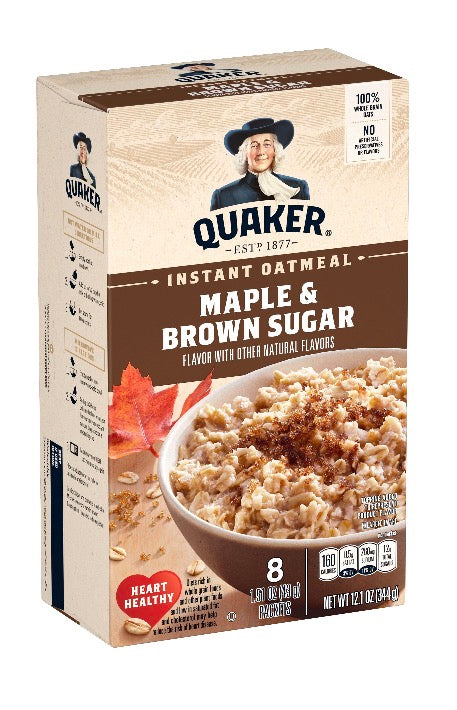 Quaker Instant Oatmeal Maple and Brown Sugar 12.1 oz