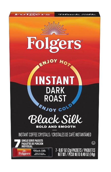 Folders Instant Dark Roast Black Silk 0.49 oz