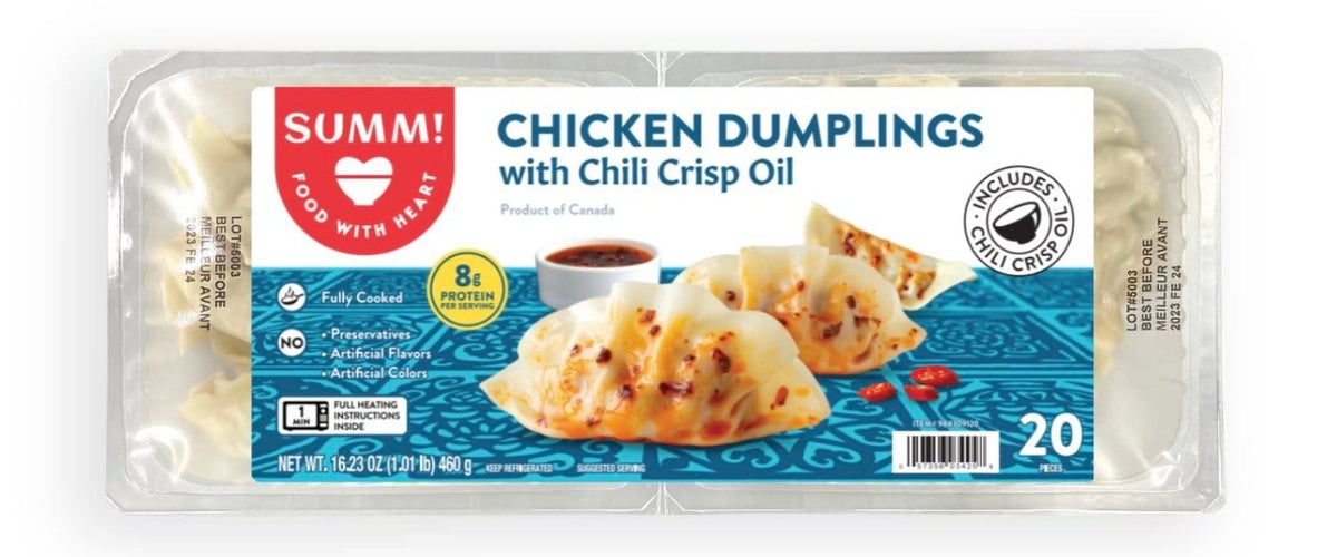 Chicken Dumplings with Chilli Crisp Oil 16.23oz