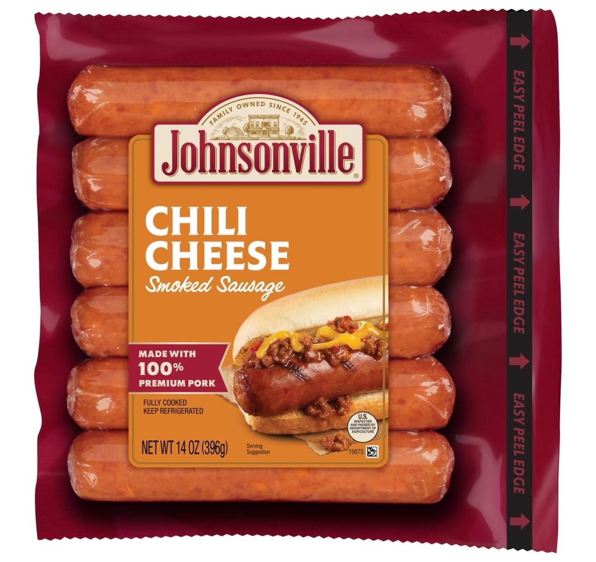 Johnsonville Chili and Cheese Smoked Sausage 14oz
