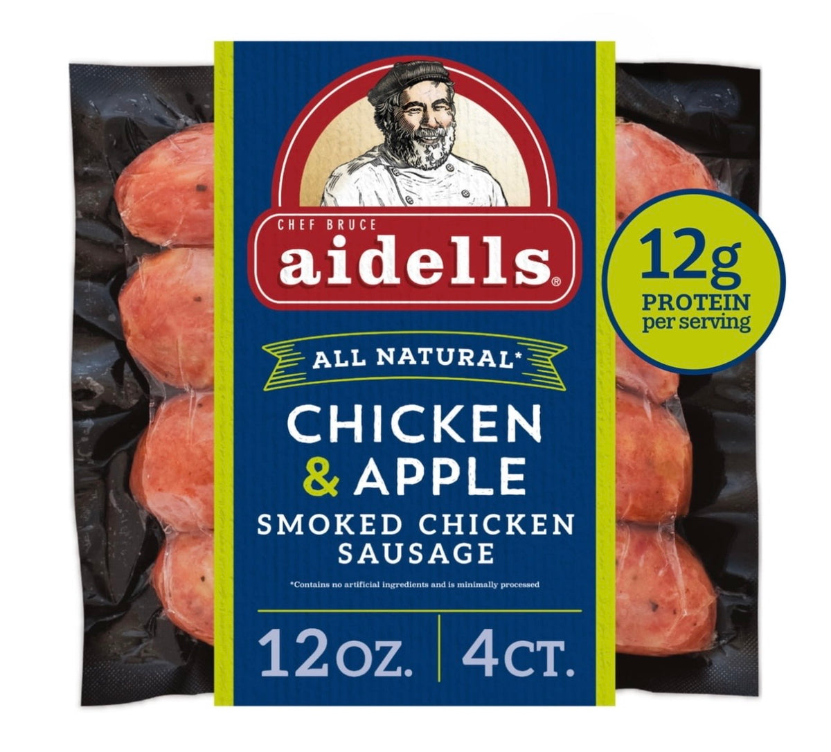 Aidells Chicken and Apple Smoke Chickeen Sausage 12oz