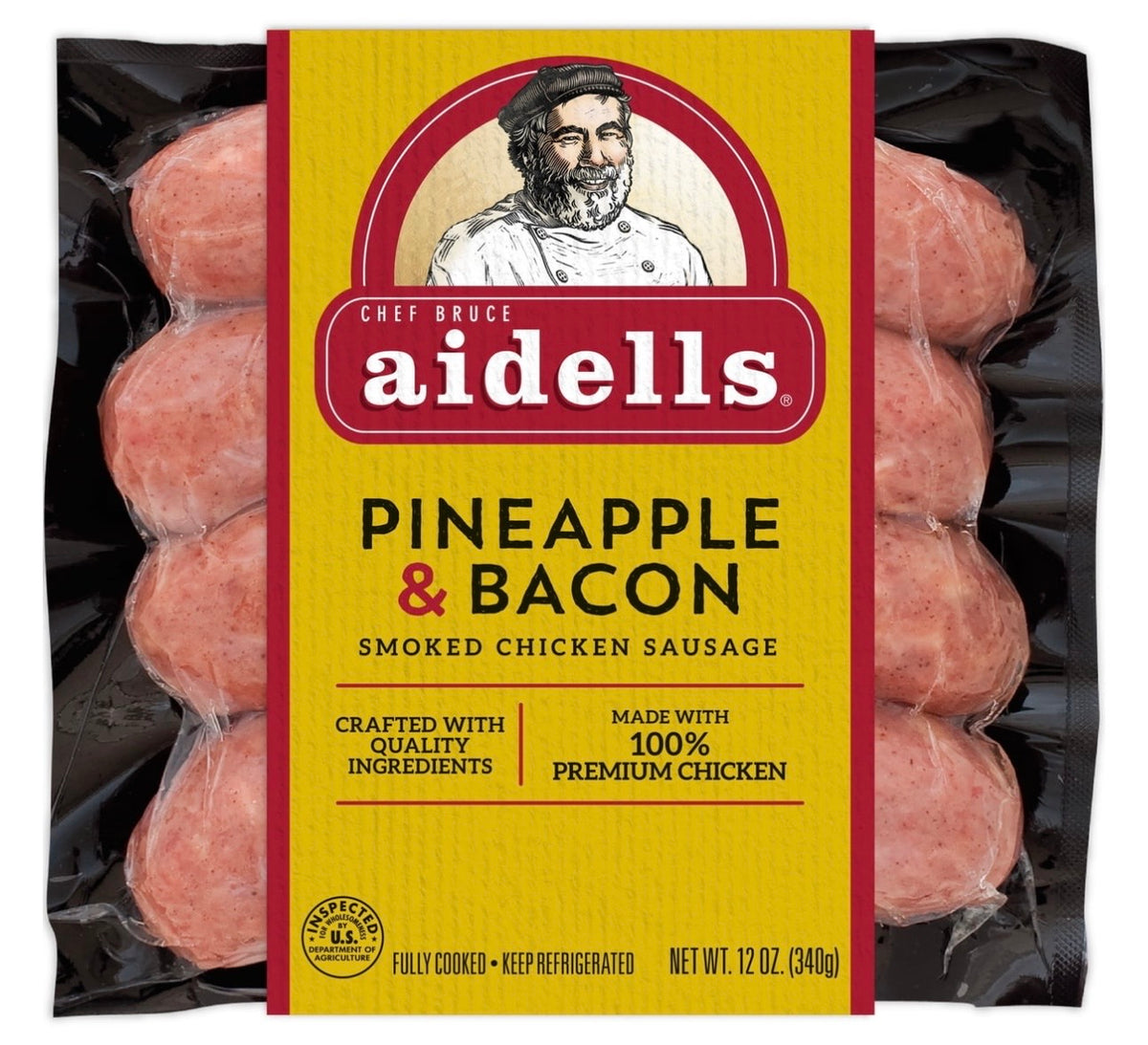 Aidella Pineapple And Bacon Sausage 12 oz