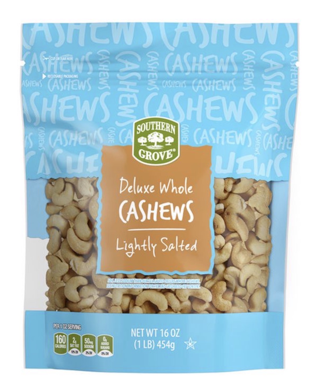 Southern Grove Lightly Salted Cashews 16oz