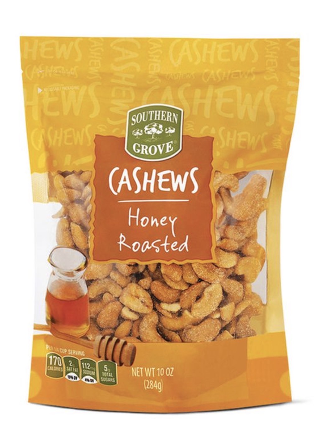 Southern Grove  Honey Roasted Cashews 10 oz