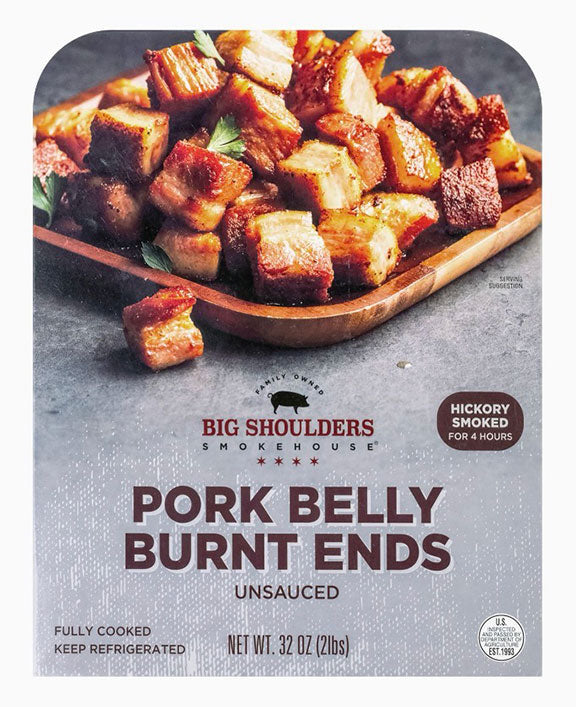 Big Shoulders Smokehouse Pork Belly Burnt Ends - 2 lbs