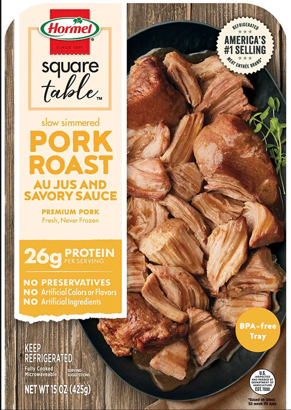 Hormel Square Table Slow Simmered Pork Roast with AuJus and Savory Sauce - 15 oz