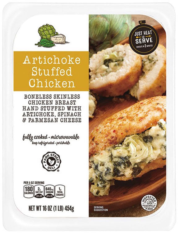 Park Street Artichoke Stuffed Chicken Breast - 16 oz