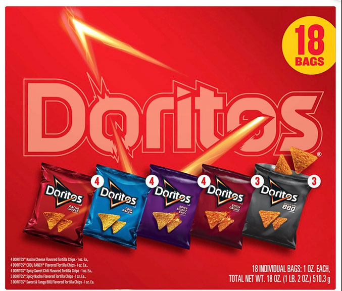 Doritos Tortilla Chips (18 bags) - 18 oz