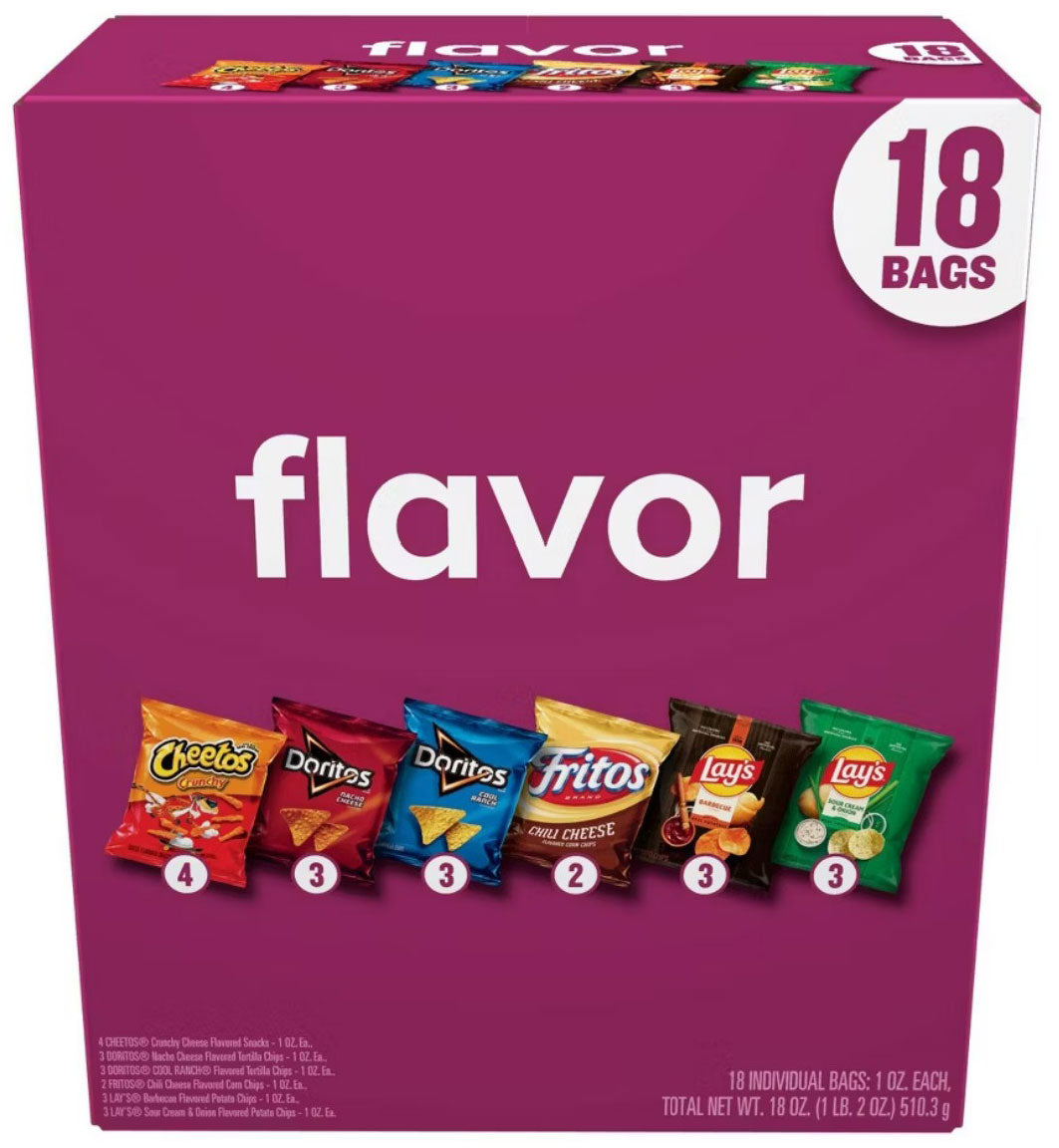 Frito Lay Flavor Mix (18 bags) - 18 oz