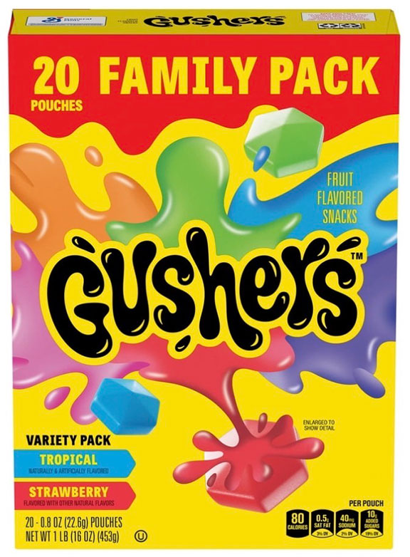 Gushers Variety Pack (20 pouches) - 16 oz