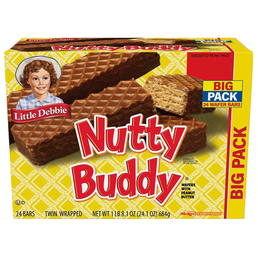 Little Debbie Nutty Buddy (24 bars) - 24.1 oz