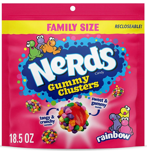 Nerds Gummy Clusters Rainbow Family Size - 18.5 oz