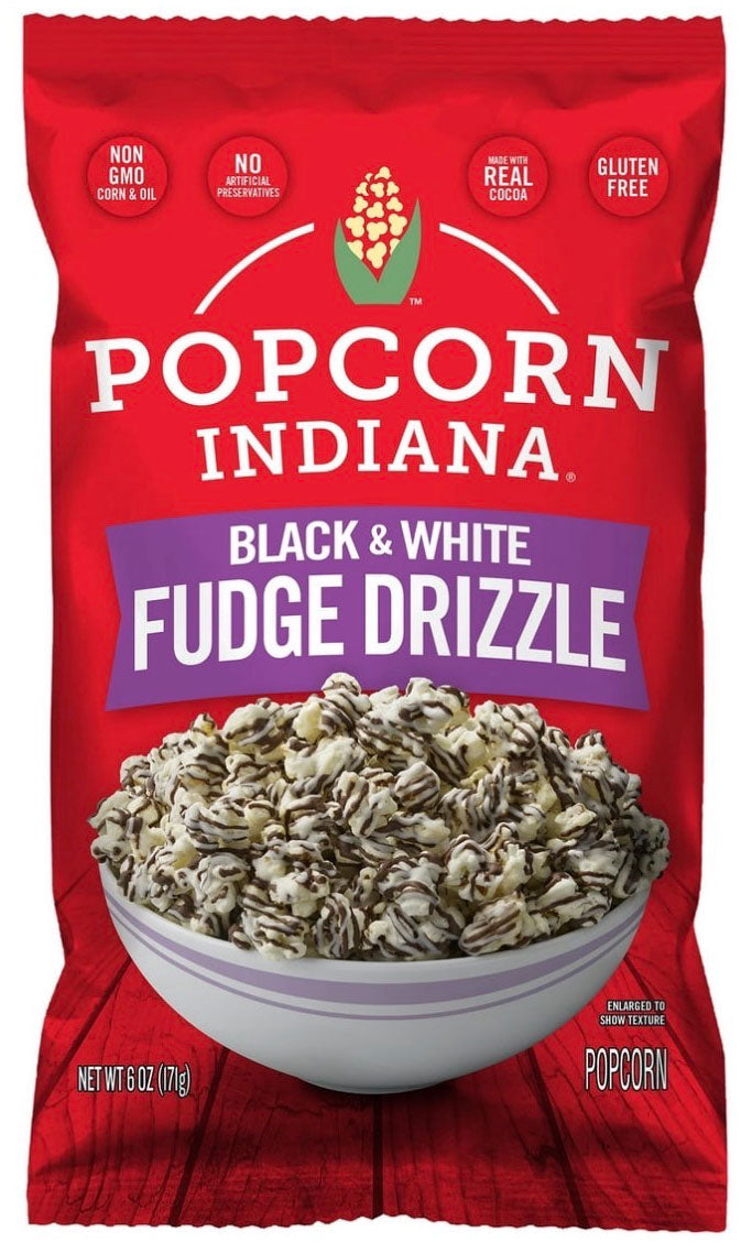 Popcorn Indiana Black and White Fudge Drizzle - 6 oz