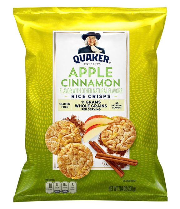 Quaker Apple Cinnamon Flavored Mini Rice Crisps - 7.04 oz