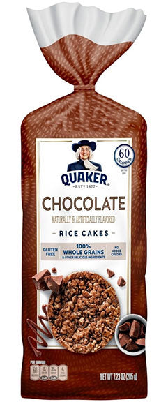Quaker Chocolate Flavored Rice Cakes - 7.23 oz