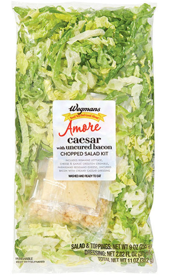 Wegmans Caesar Salad Kit with Uncured Bacon - 14.55 oz