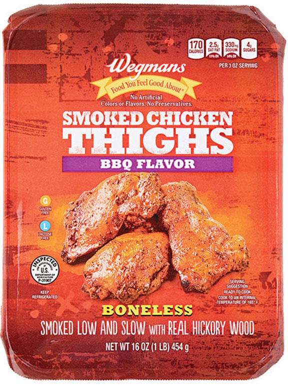 Wegman's Smoked Chicken Thighs BBQ Flavor - 16 oz